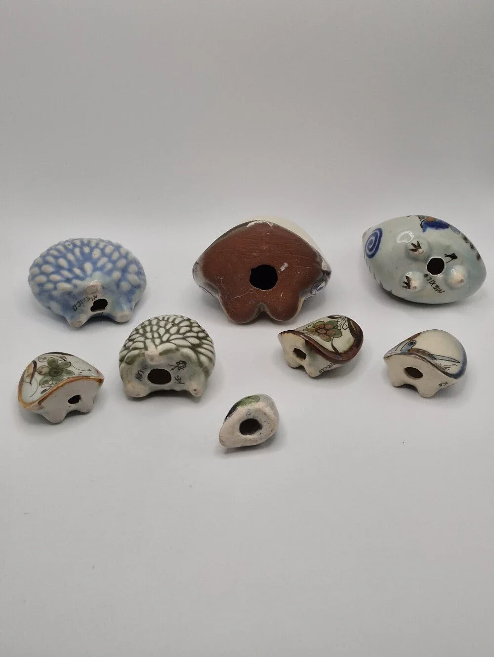 Hand-Painted Tonala Ken Edwards Signed Ceramic Owl Figurine Collection Mexico - Picture 14 of 16
